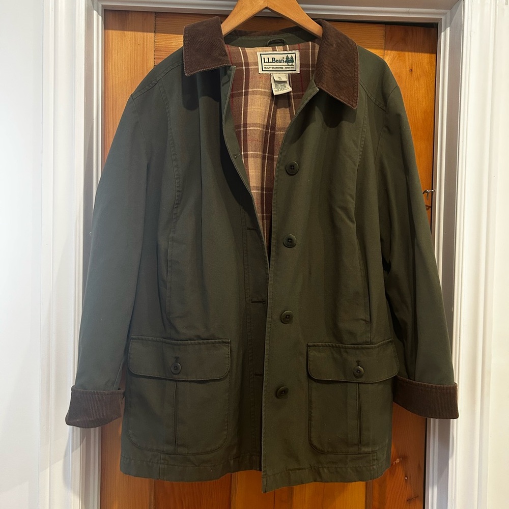 L.L. Bean Adirondack Barn Coat Forest Green